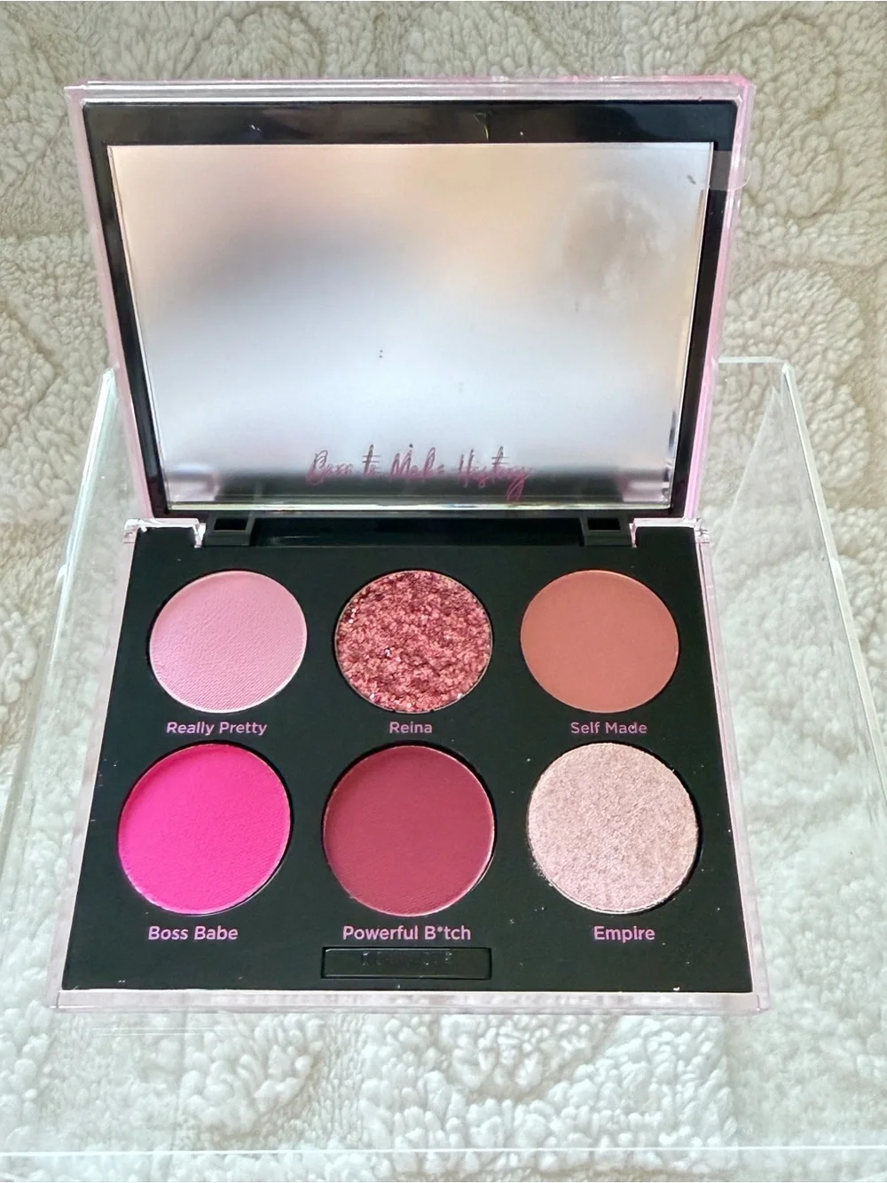 Dominique Eyeshadow Palette — Pink, Rose, Peach & Champagne Tones